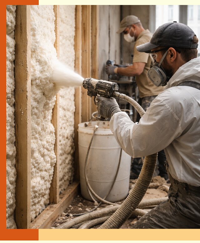 Утепление пеноизолом жилых и коммерческих объектов в Чехове