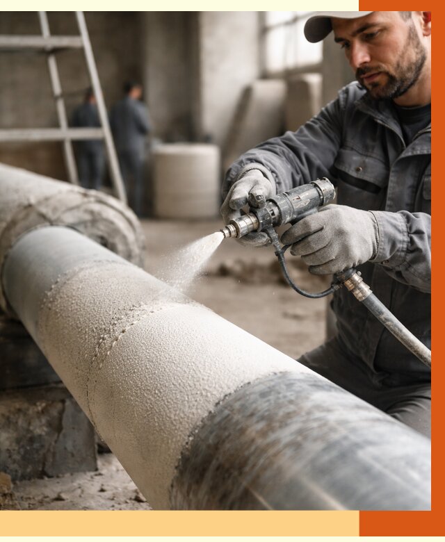 Утепление труб жидкой теплоизоляцией в Чехове от 7625 руб. под ключ | ТепломастерЧхв