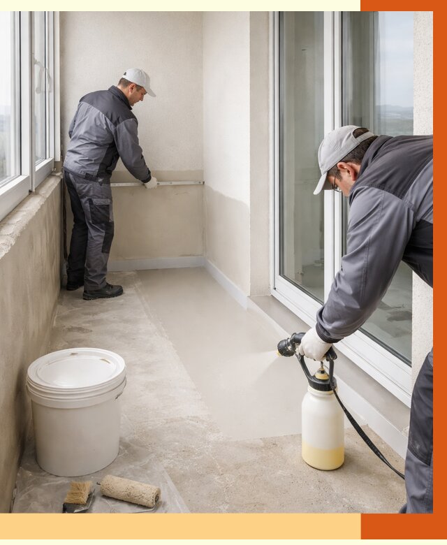 Утепление балкона жидкой теплоизоляцией в Чехове от 5846 руб./м2 | ТепломастерЧхв