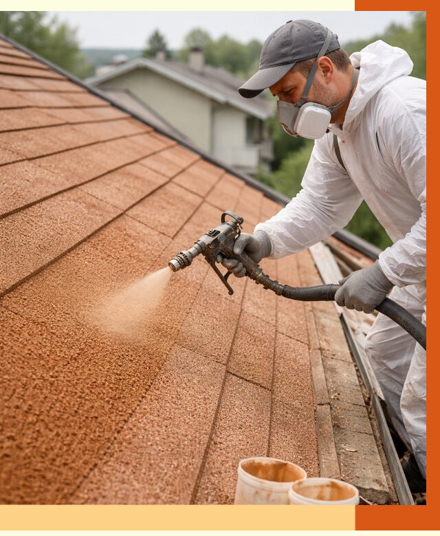 Утепление кровли жидкой пробкой в Чехове от 2745 руб./м² под ключ | ТепломастерЧхв