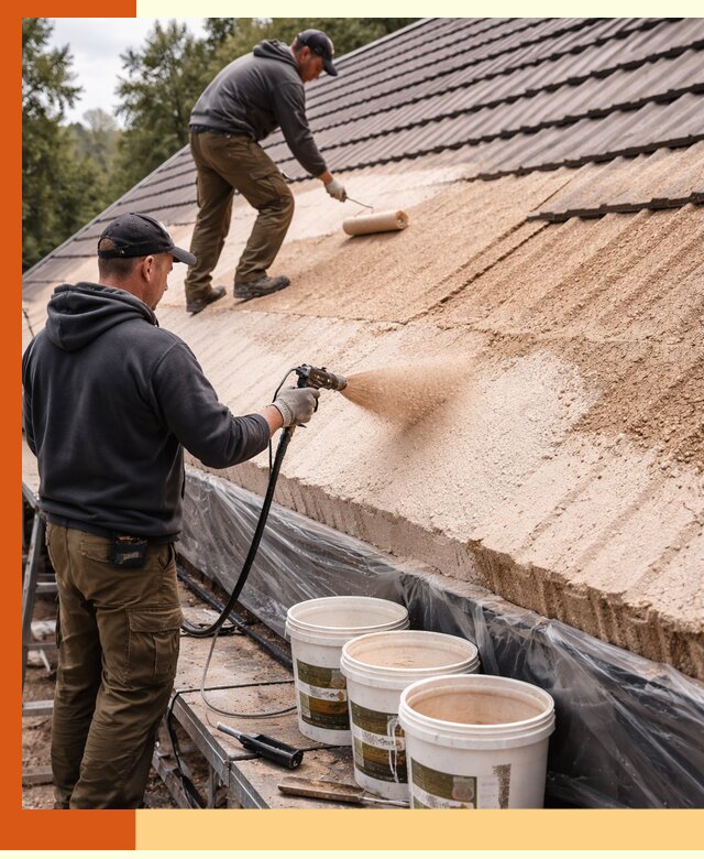 Утепление кровли жидкой пробкой в Чехове для домов и зданий