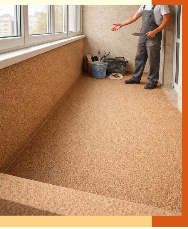 Утепление балкона жидкой пробкой в Чехове от 3711 руб/м² под ключ | ТепломастерЧхв