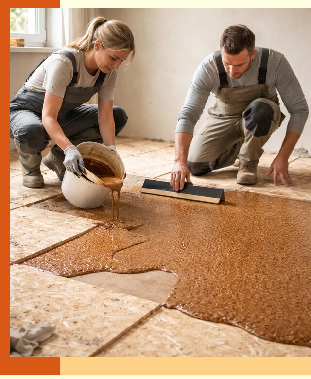 Утепление пола жидкой пробкой в Чехове для квартир и домов