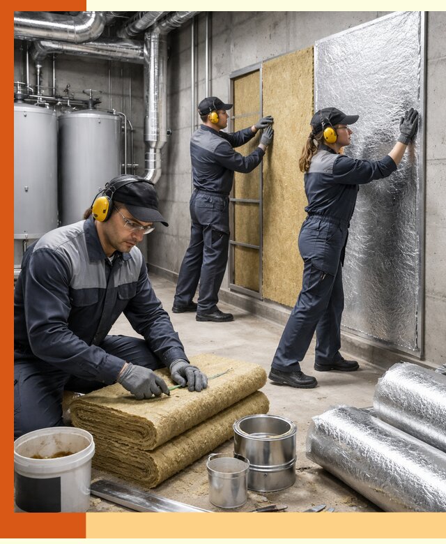 Шумоизоляция котельной в Чехове: профессиональный монтаж и материалы