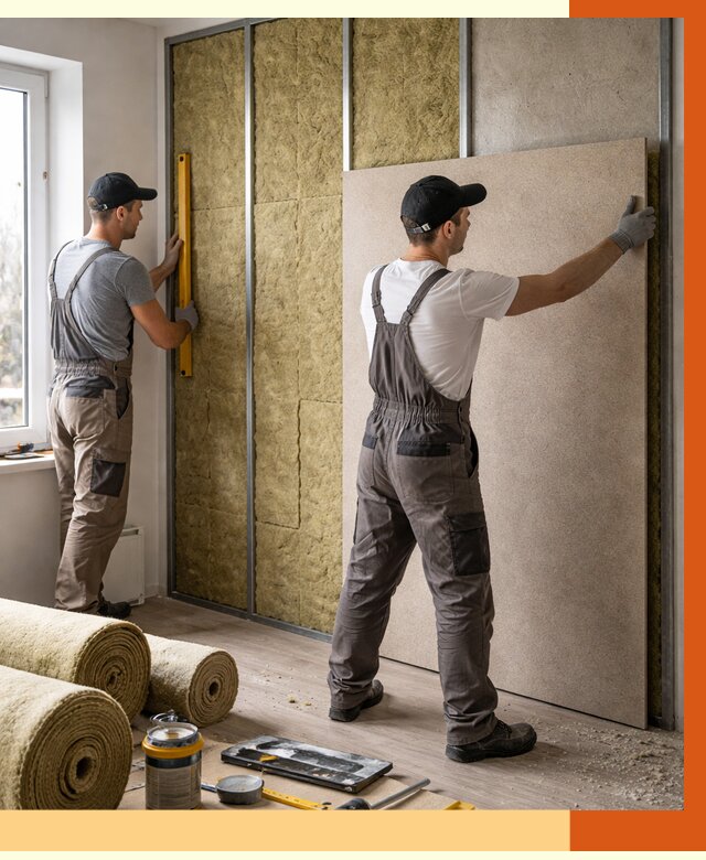 Шумоизоляция стен в Чехове от 4575 руб/м2 — звукоизоляция стен под ключ | ТепломастерЧхв