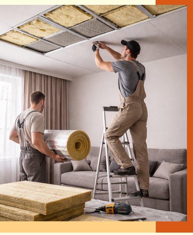 Шумоизоляция потолка в Чехове от 2288 руб. под ключ | Профессионально — ТепломастерЧхв