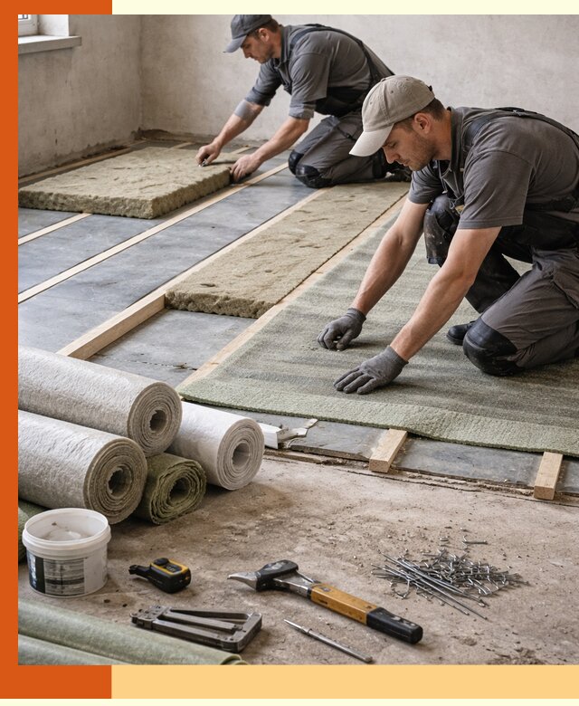 Шумоизоляция пола в Чехове — профессиональная звукоизоляция помещений