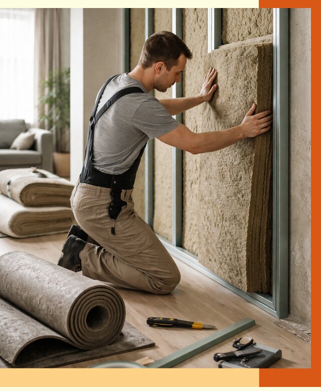 Шумоизоляция перегородок в Чехове от 1678 руб. за м2 — ТепломастерЧхв