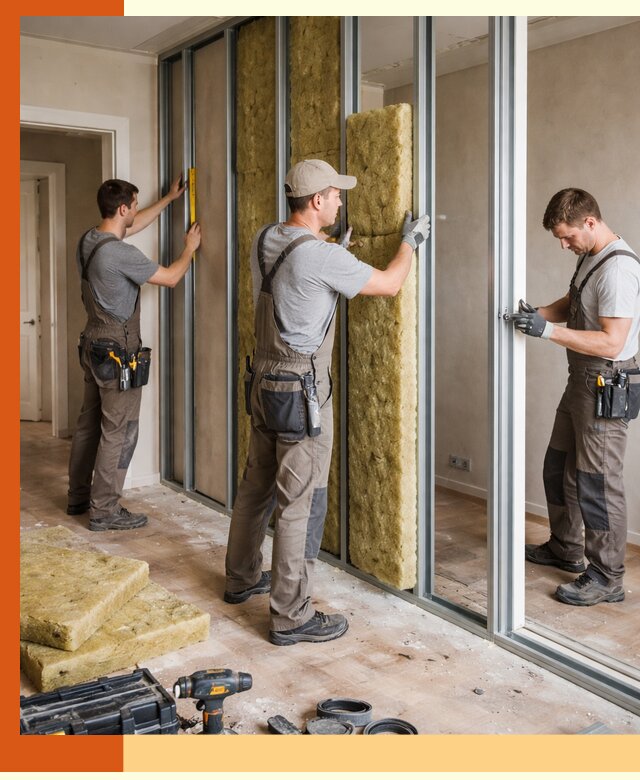 Шумоизоляция межкомнатных перегородок в Чехове эффективно и надёжно