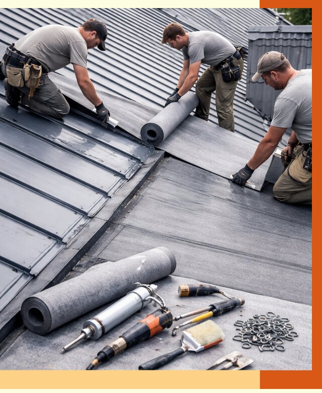 Гидроизоляция металлической кровли полимочевиной в Чехове от 8642 руб. | ТепломастерЧхв