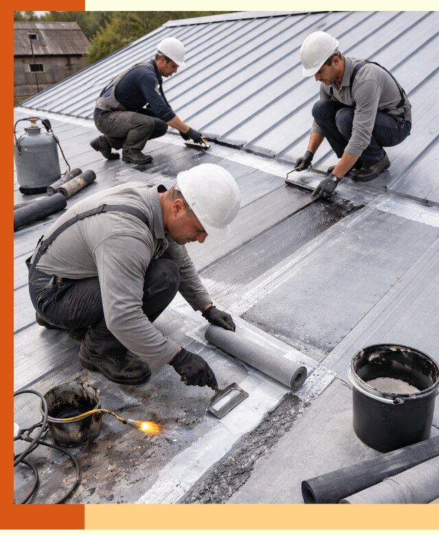 Гидроизоляция металлической кровли с гарантией в Чехове