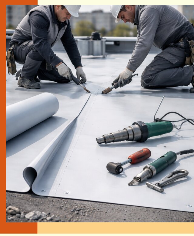 Гидроизоляция мембранной кровли в Чехове: монтаж и ремонт быстро