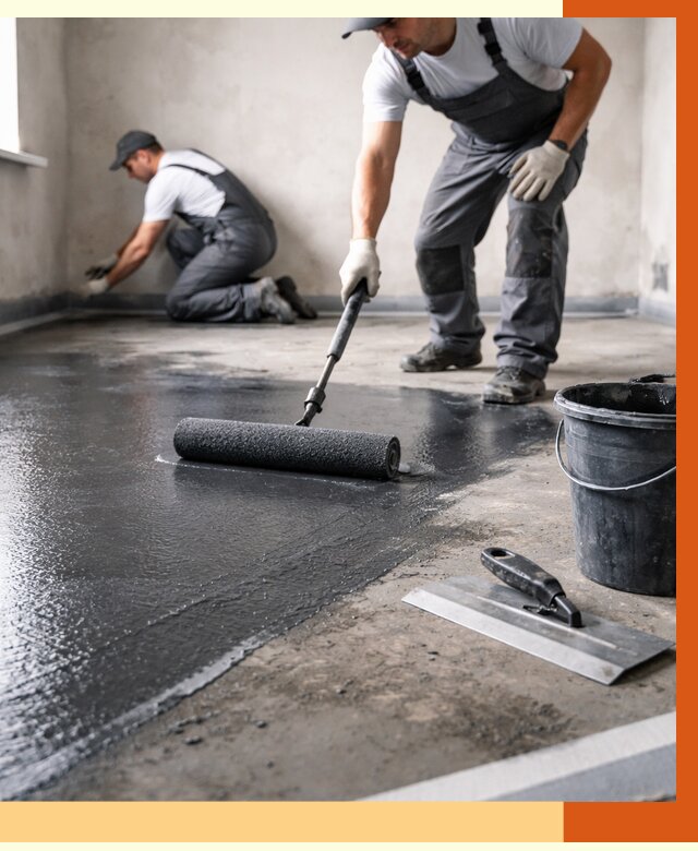 Профессиональная гидроизоляция пола в Чехове от 8642 руб. под ключ | ТепломастерЧхв