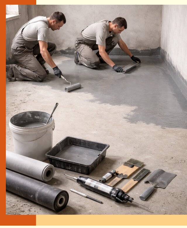 Гидроизоляция пола в Чехове — надежная защита от влаги и протечек