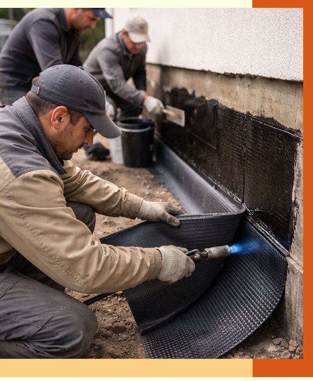 Гидроизоляция цоколя и отмостки в Чехове от 8642 руб. — ТепломастерЧхв