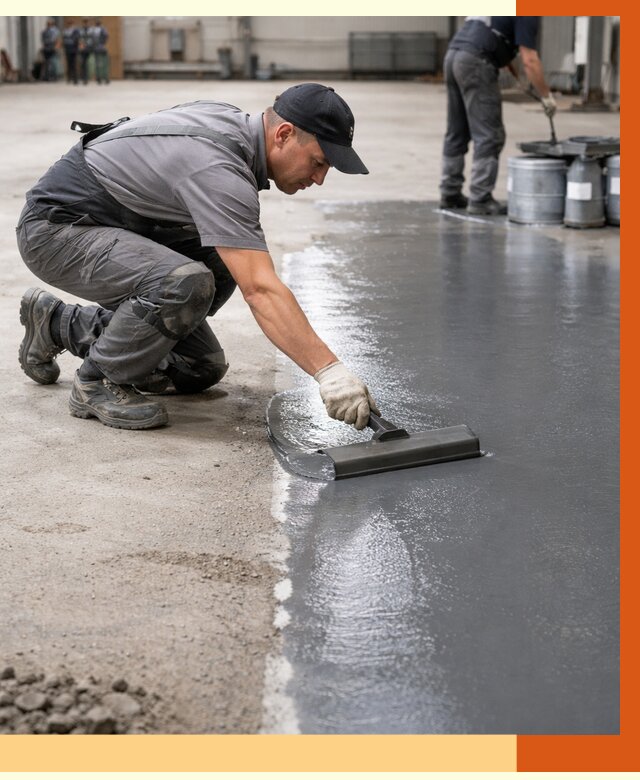 Гидроизоляция промышленного пола в Чехове от 1220 руб./м2 — ТепломастерЧхв специалисты под ключ