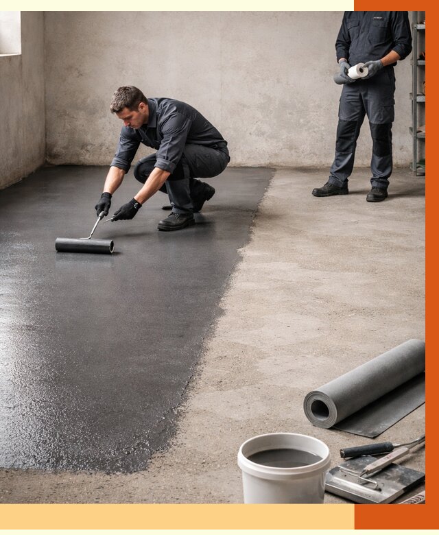 Гидроизоляция гаражного пола в Чехове от 3558 руб./м² — ТепломастерЧхв профессионально