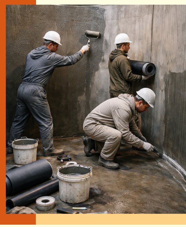 Гидроизоляция резервуара профессионально в Чехове