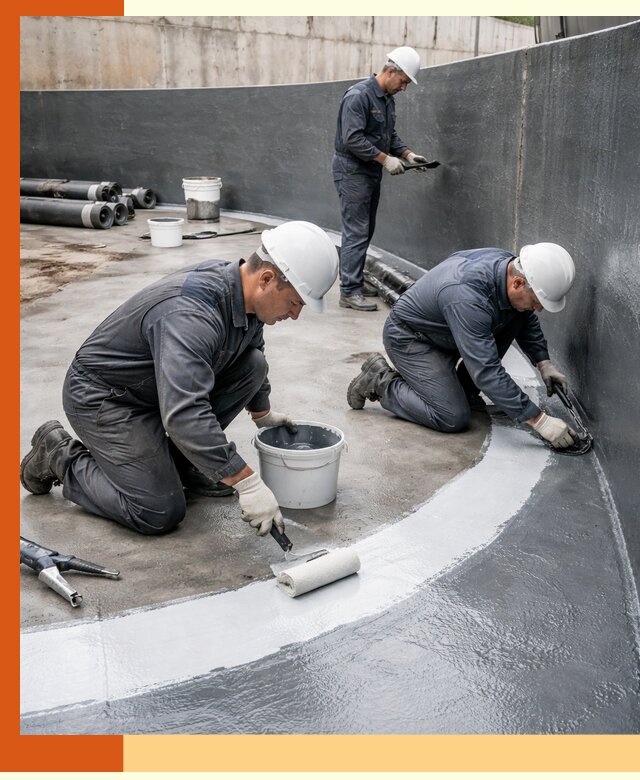 Гидроизоляция резервуара для топлива в Чехове