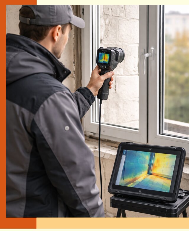 Тепловизионное обследование дома в Чехове для выявления утечек тепла