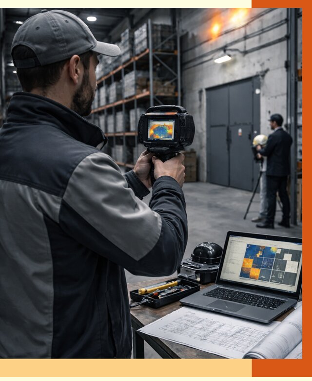 Тепловизионное обследование склада в Чехове от 6609 руб. | ТепломастерЧхв