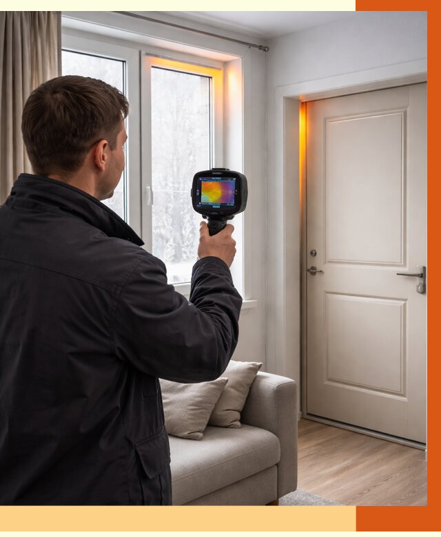Тепловизионное обследование окон и дверей в Чехове от 4575 руб. | ТепломастерЧхв